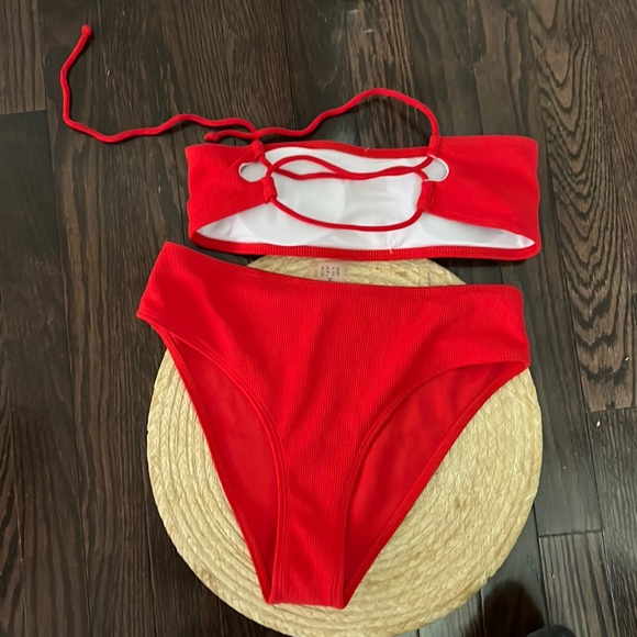 Zaful Bandeau Swim Tankini Bikini Swim Set Size Medium - Picture 5 of 12
